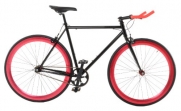 Vilano Edge Fixed Gear Single Speed Bike, Large, Black/Red