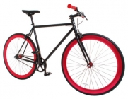 Vilano Rampage Fixed Gear Bike Fixie Single Speed Road Bike Black / Red Large (58cm)