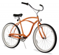 Men's Urban Man 3 Speed Beach Cruiser Bike Color: Orange