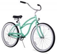 Firmstrong Urban Lady Single Speed Beach Cruiser Bicycle, Mint Green, 13 inch / Medium