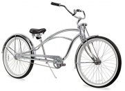 Firmstrong Urban Man Deluxe Single Speed Stretch Beach Cruiser Bicycle, 26-Inch, Chrome