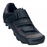 Pearl Izumi Women's All-Road III Shoes Black / Black 39.0 and Glove Bundle