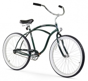 Firmstrong Urban Man Single Speed Beach Cruiser Bicycle, 26-Inch, Emerald Green