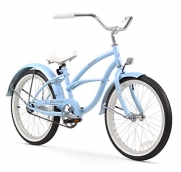 Firmstrong Urban Girl Single Speed Beach Cruiser Bicycle, 20-Inch, Baby Blue