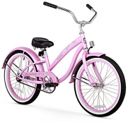 Firmstrong Bella Classic Single Speed Beach Cruiser Bicycle, 24-Inch, Pink