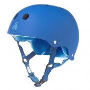 Triple 8 Brainsaver Rubber Helmet with Sweatsaver Liner (Royal Blue, X-Small)