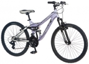 Mongoose Girl's Maxim Full Suspension Bicycle (24-Inch)