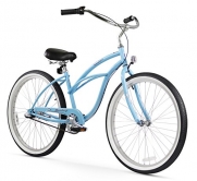 Firmstrong Urban Lady Three Speed Beach Cruiser Bicycle, 24-Inch, Baby Blue