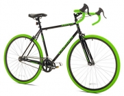 Takara Kabuto Single Speed Road Bike, Medium/54cm, Black/Green