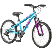 20 Byte Girl's Mountain Bike, Teal and Pink