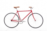 Retrospec Fixie Style Siddhartha Single Speed Urban Coaster Brake Bike (Red, Small, 49cm)