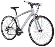 Diamondback Bicycles 2016 Women's Clarity 1 Complete Performance Hybrid Bike, Silver, 20 Frame