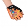 Kids Junior Youth Children's BMX MTB Bike Bicycle Riding Cycling Gloves Half Finger Anti-slip Exercise Gym Palm Weight Lifting Body Building Gloves (Orange)