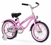 Firmstrong Bella Girl's Single Speed Bicycle w/ Training Wheels, 16-Inch, 16-Inch, Pink