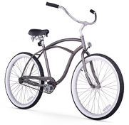 Firmstrong Urban Man Single Speed Beach Cruiser Bicycle, 26-Inch,Matte Grey