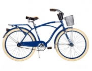 Huffy Men's Deluxe Cruiser Bike, Gloss Navy Blue, 26-Inch/Medium