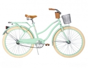 Huffy Women's Deluxe Cruiser Bike, Mint Green, 26-Inch/Medium