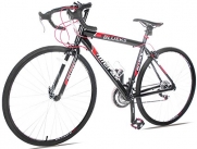 Merax 21 Speed 700C Aluminum Road Bike Racing Bicycle (Red 58CM)