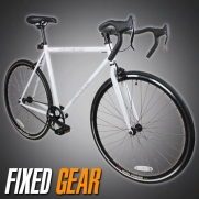 NEW 54cm Track Fixed Gear Bike Fixie Single Speed Road Bicycle - White Color