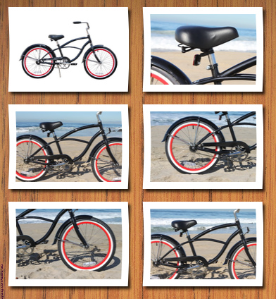 Firmstrong boys beach cruiser bicycle urban boy single speed (1sp) black