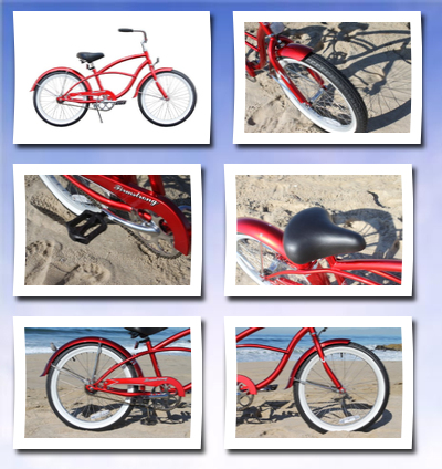Firmstrong boys 20 beach cruiser bicycle urban boy single speed (1sp) red