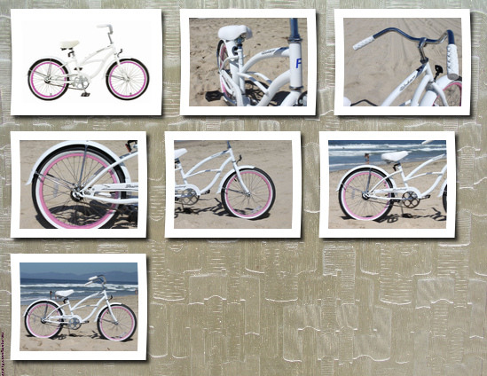 Firmstrong girls 20 beach cruiser bicycle urban girl single speed white/pink