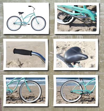 Firmstrong women's urban lady 24 beach cruiser bike color: mint green