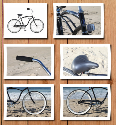 Firmstrong men's urban man classic beach cruiser bike color: black