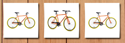 Takara sugiyama flat bar fixie bike, 58cm/large, orange/yellow