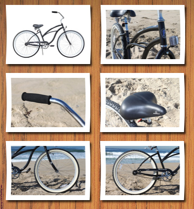 Firmstrong women's beach cruiser bike color: black